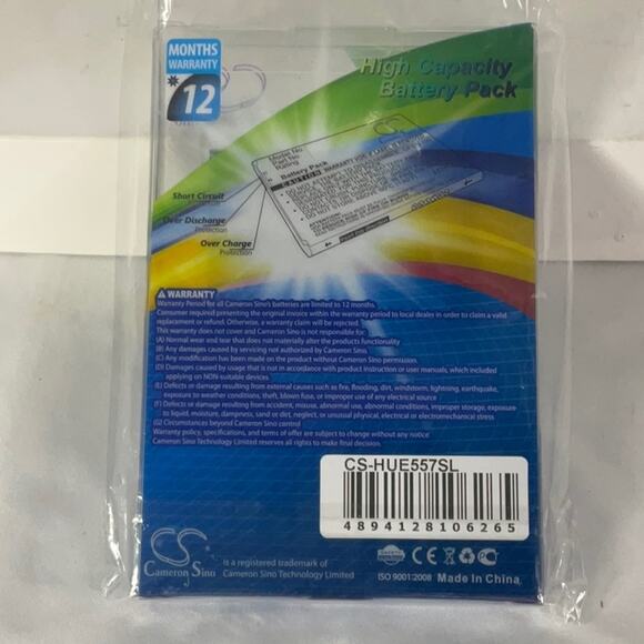 NEW CAMERON SINO CS-HUE557SL LITHIUM ION BATTERY FOR HUAWEI HB434666RAW - Picture 2 of 2